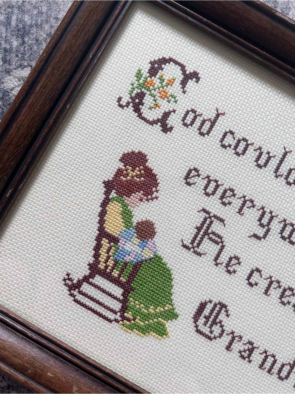 Grandmothers Needlepoint Wall Art - Picture 6 of 7